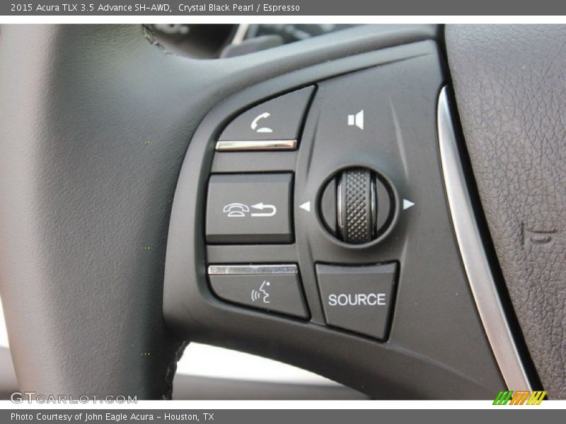 Crystal Black Pearl / Espresso 2015 Acura TLX 3.5 Advance SH-AWD