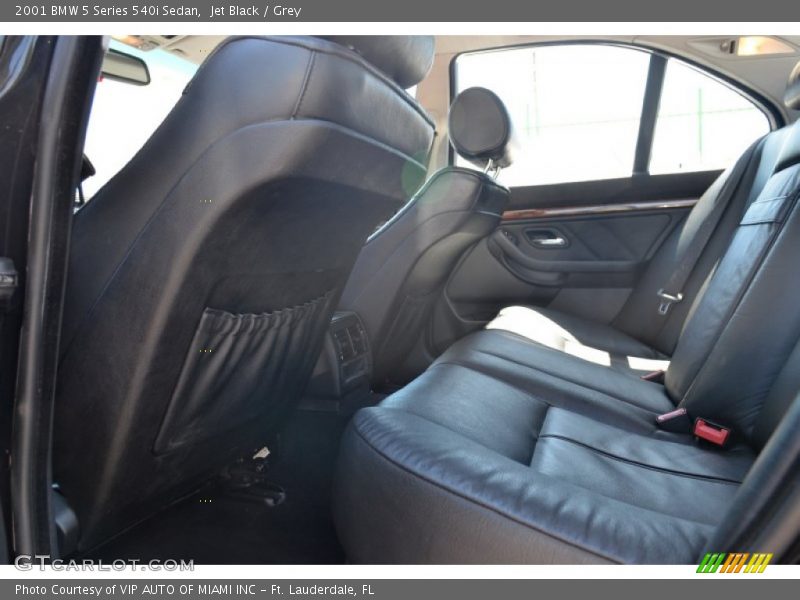Jet Black / Grey 2001 BMW 5 Series 540i Sedan