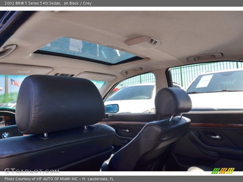 Jet Black / Grey 2001 BMW 5 Series 540i Sedan