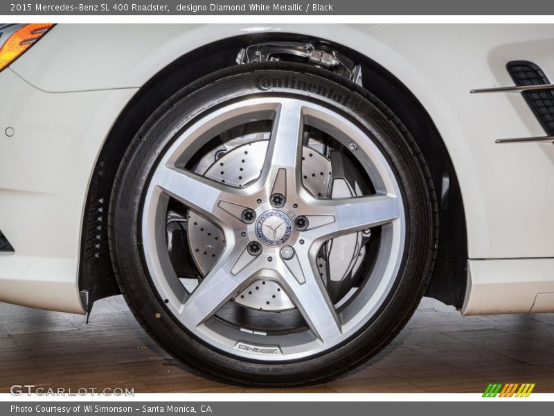 designo Diamond White Metallic / Black 2015 Mercedes-Benz SL 400 Roadster