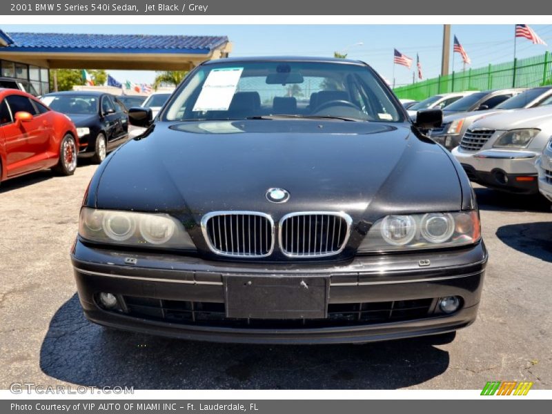Jet Black / Grey 2001 BMW 5 Series 540i Sedan