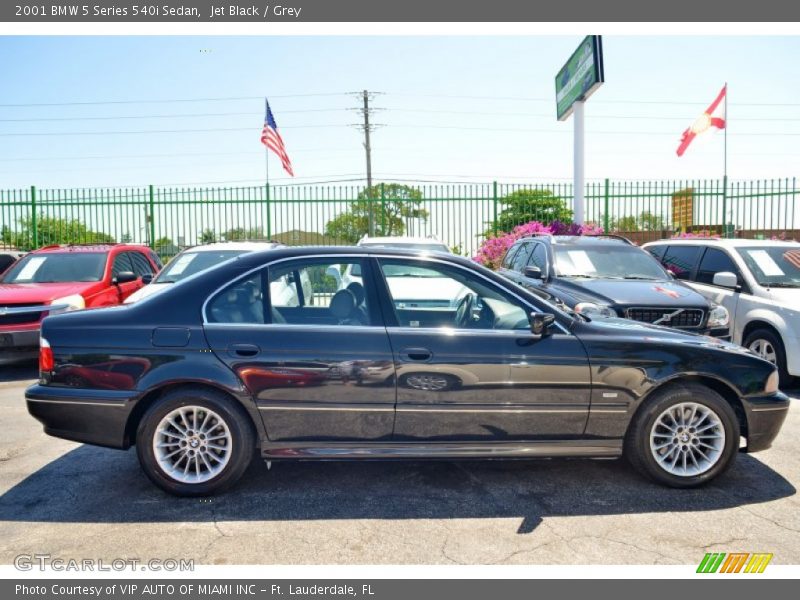 Jet Black / Grey 2001 BMW 5 Series 540i Sedan