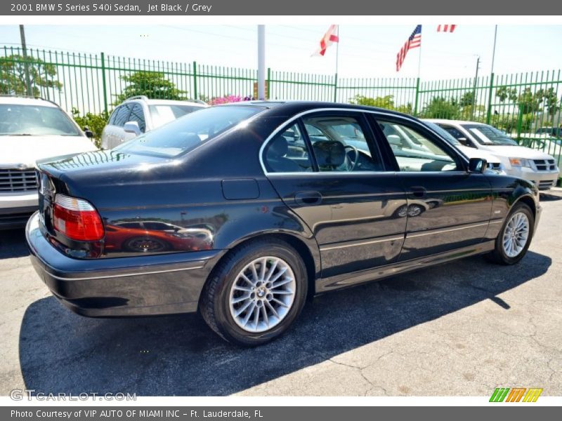 Jet Black / Grey 2001 BMW 5 Series 540i Sedan