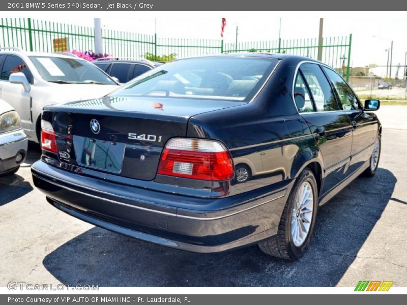 Jet Black / Grey 2001 BMW 5 Series 540i Sedan