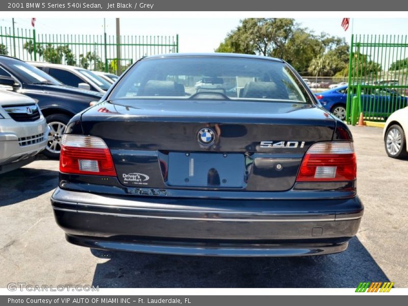 Jet Black / Grey 2001 BMW 5 Series 540i Sedan
