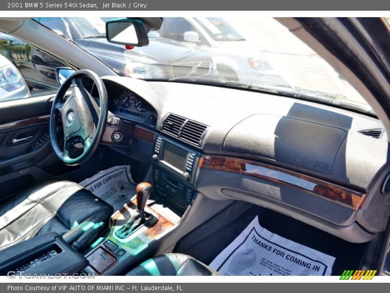 Jet Black / Grey 2001 BMW 5 Series 540i Sedan