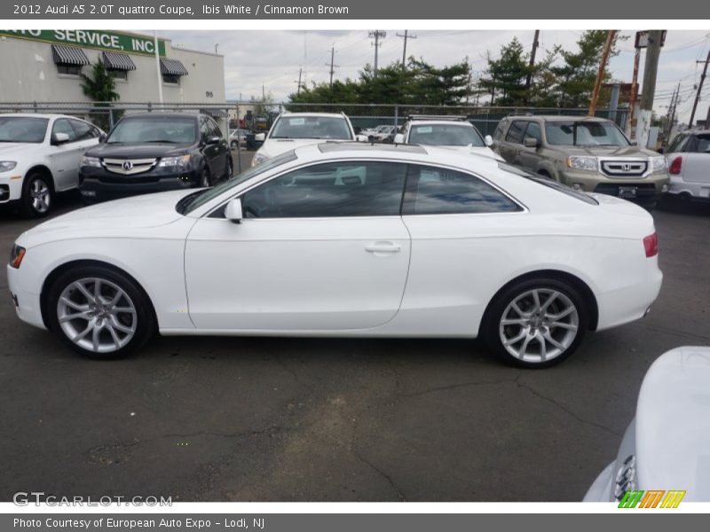 Ibis White / Cinnamon Brown 2012 Audi A5 2.0T quattro Coupe