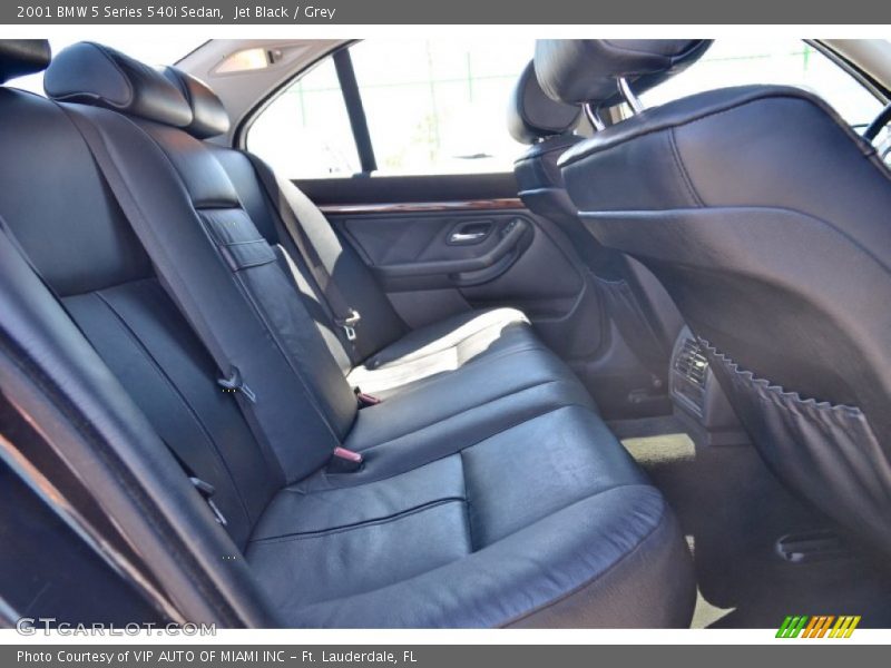Jet Black / Grey 2001 BMW 5 Series 540i Sedan