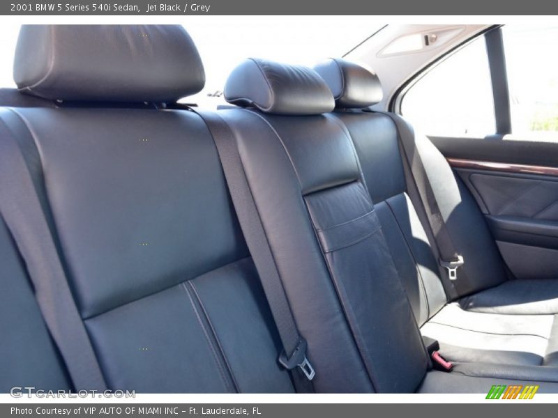 Jet Black / Grey 2001 BMW 5 Series 540i Sedan