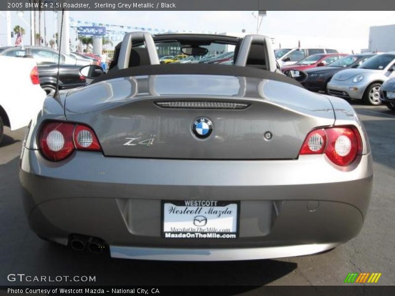 Sterling Grey Metallic / Black 2005 BMW Z4 2.5i Roadster