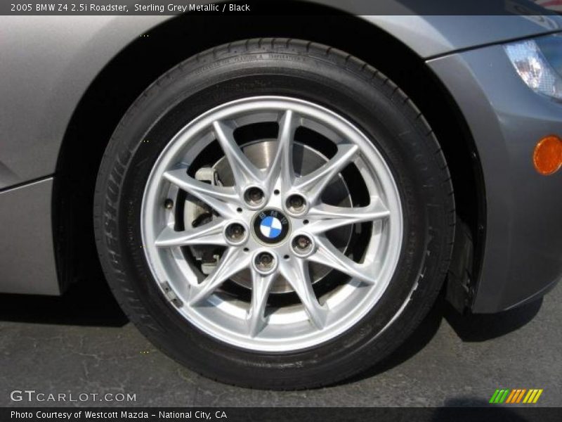 Sterling Grey Metallic / Black 2005 BMW Z4 2.5i Roadster