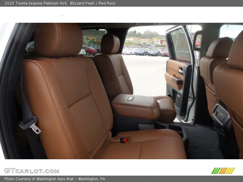 Blizzard Pearl / Red Rock 2015 Toyota Sequoia Platinum 4x4