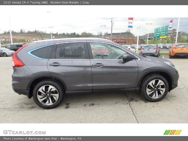 Modern Steel Metallic / Gray 2015 Honda CR-V Touring AWD