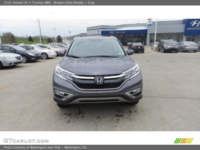 Modern Steel Metallic / Gray 2015 Honda CR-V Touring AWD