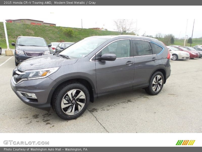 Modern Steel Metallic / Gray 2015 Honda CR-V Touring AWD