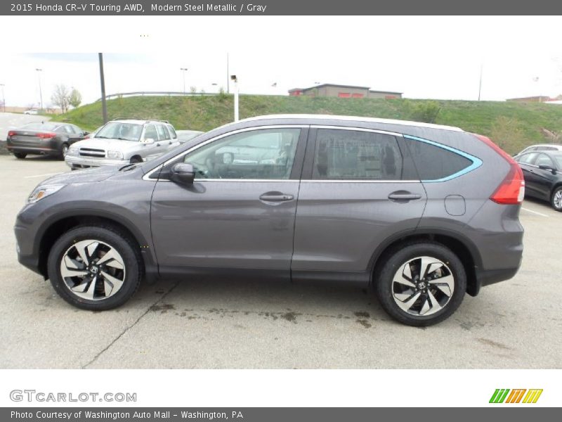 Modern Steel Metallic / Gray 2015 Honda CR-V Touring AWD