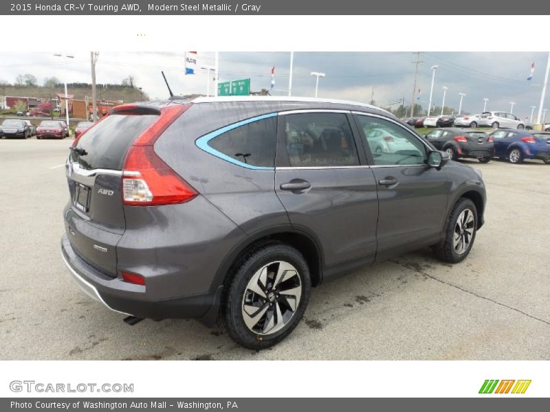 Modern Steel Metallic / Gray 2015 Honda CR-V Touring AWD