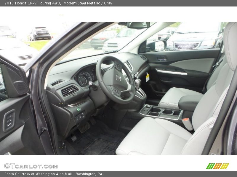 Modern Steel Metallic / Gray 2015 Honda CR-V Touring AWD
