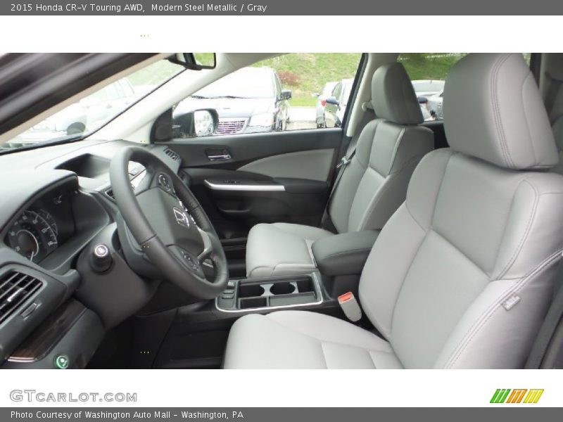 Modern Steel Metallic / Gray 2015 Honda CR-V Touring AWD