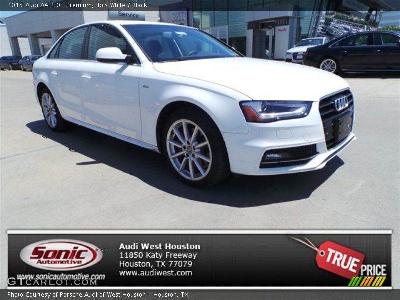 Ibis White / Black 2015 Audi A4 2.0T Premium