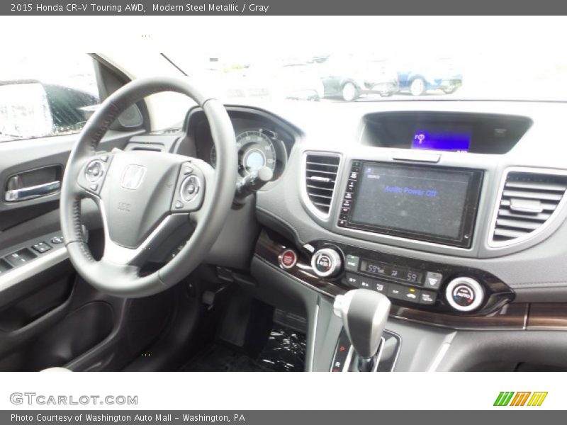 Modern Steel Metallic / Gray 2015 Honda CR-V Touring AWD
