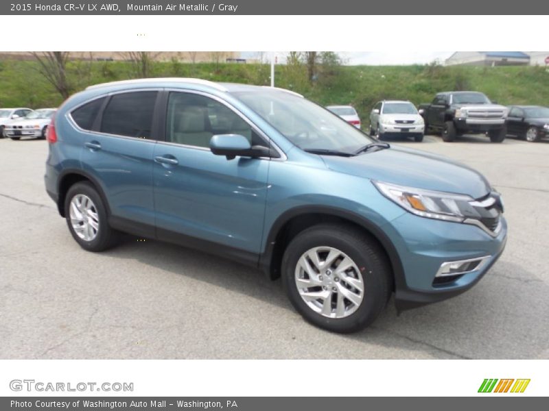 Mountain Air Metallic / Gray 2015 Honda CR-V LX AWD