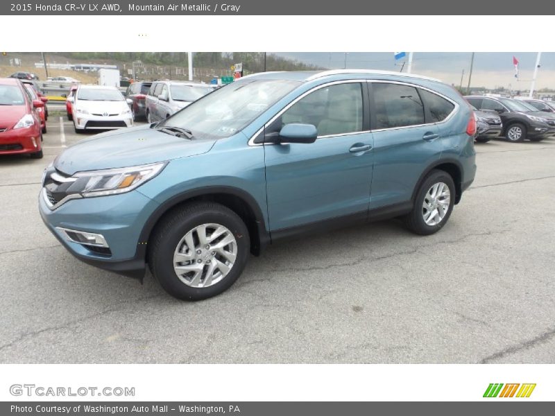 Mountain Air Metallic / Gray 2015 Honda CR-V LX AWD