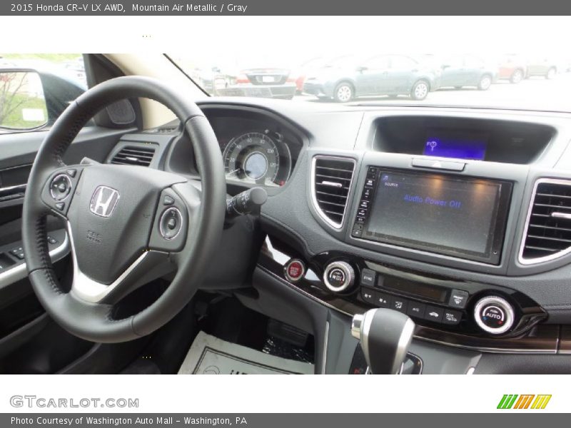 Mountain Air Metallic / Gray 2015 Honda CR-V LX AWD
