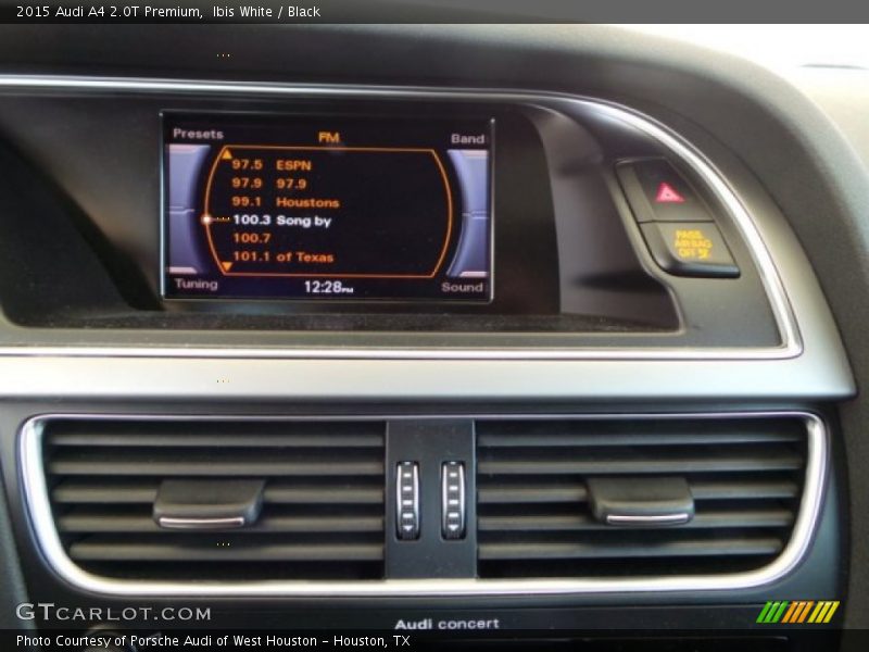 Ibis White / Black 2015 Audi A4 2.0T Premium