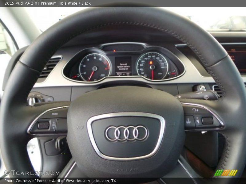 Ibis White / Black 2015 Audi A4 2.0T Premium