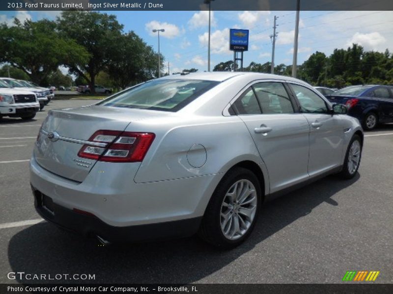 Ingot Silver Metallic / Dune 2013 Ford Taurus Limited