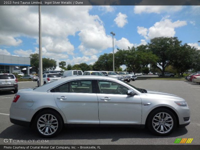 Ingot Silver Metallic / Dune 2013 Ford Taurus Limited