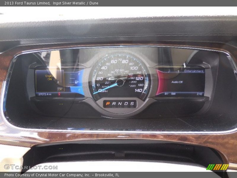 Ingot Silver Metallic / Dune 2013 Ford Taurus Limited