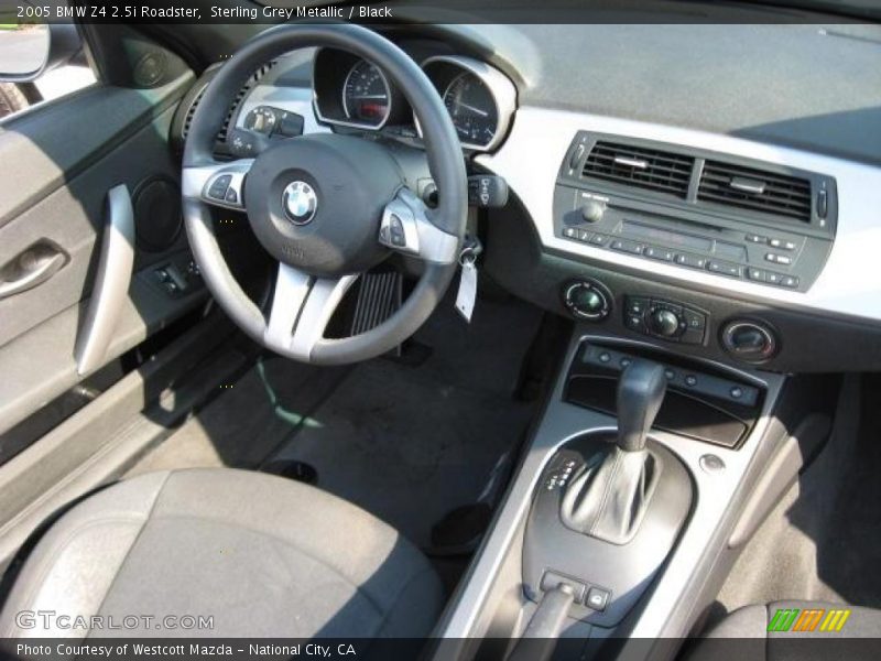 Sterling Grey Metallic / Black 2005 BMW Z4 2.5i Roadster