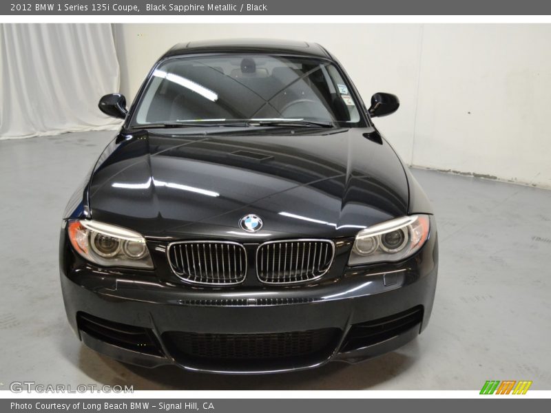 Black Sapphire Metallic / Black 2012 BMW 1 Series 135i Coupe