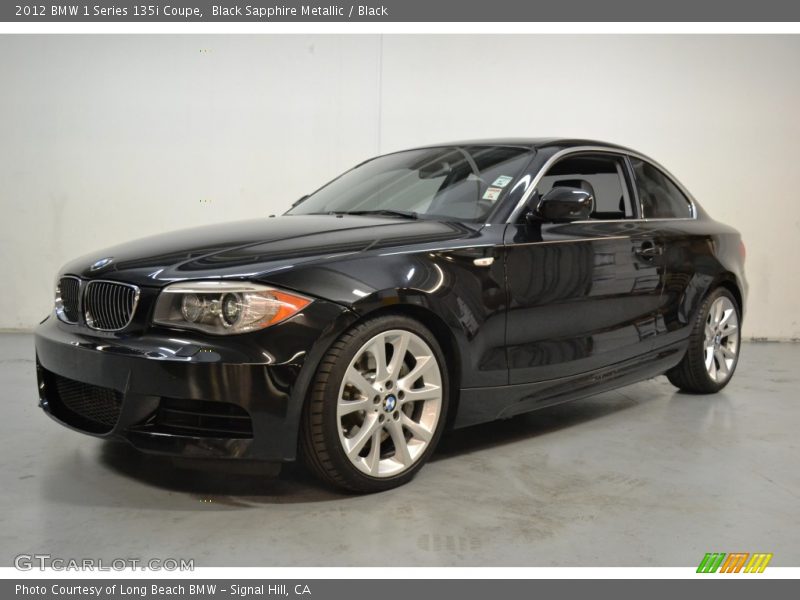 Black Sapphire Metallic / Black 2012 BMW 1 Series 135i Coupe