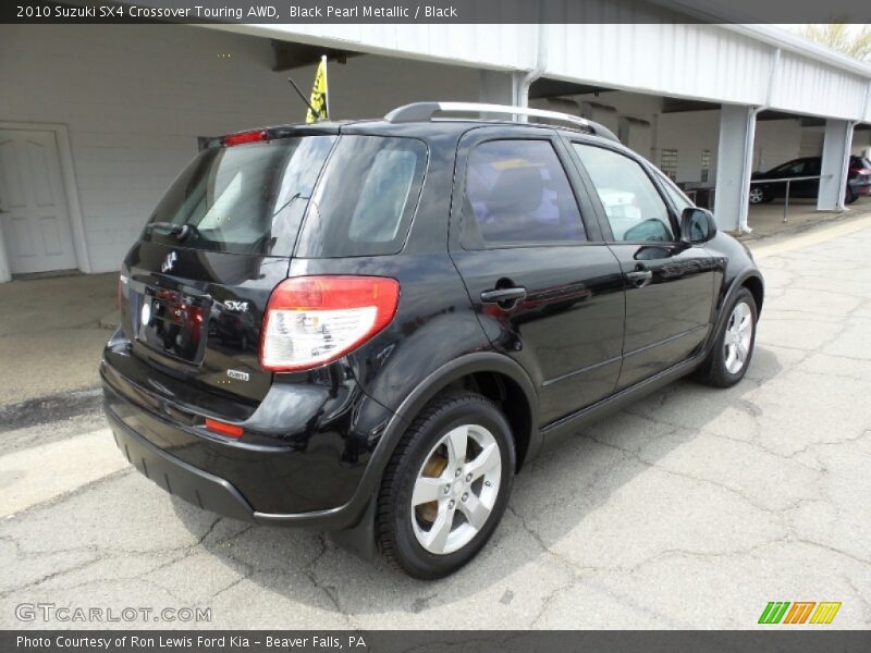 Black Pearl Metallic / Black 2010 Suzuki SX4 Crossover Touring AWD