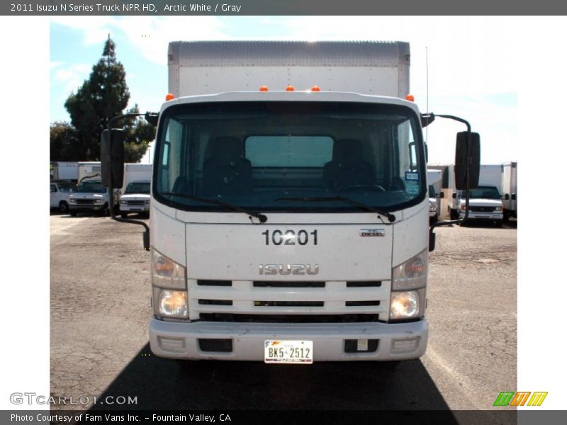 Arctic White / Gray 2011 Isuzu N Series Truck NPR HD