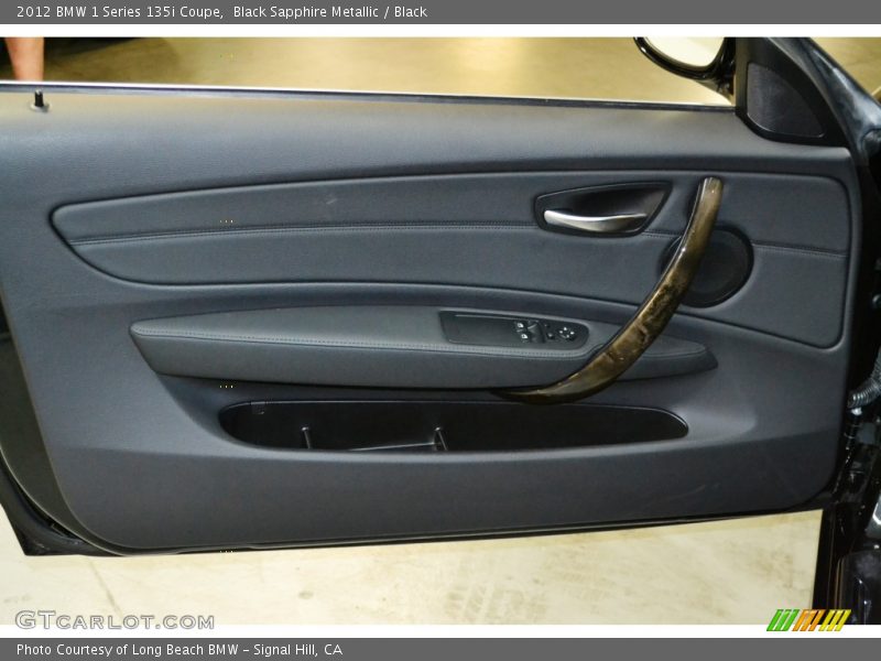 Black Sapphire Metallic / Black 2012 BMW 1 Series 135i Coupe