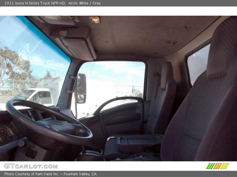 Arctic White / Gray 2011 Isuzu N Series Truck NPR HD