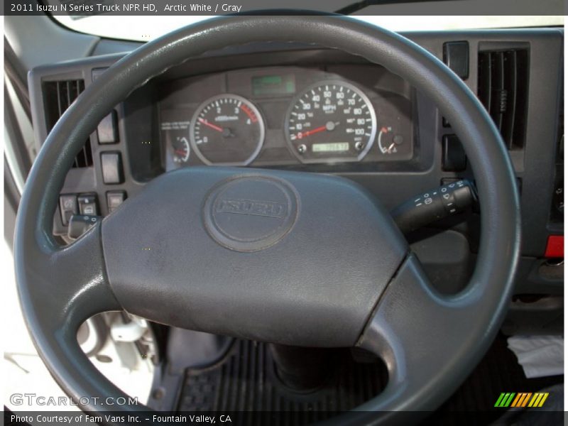 Arctic White / Gray 2011 Isuzu N Series Truck NPR HD