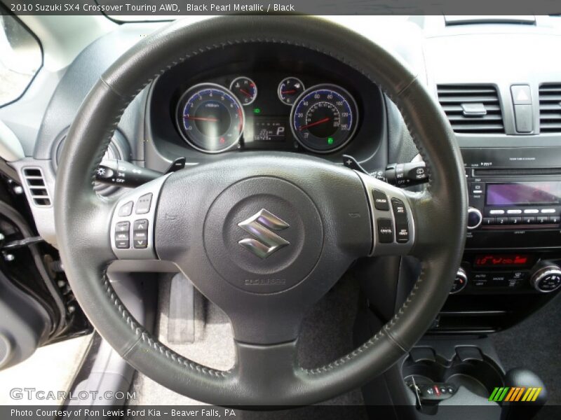Black Pearl Metallic / Black 2010 Suzuki SX4 Crossover Touring AWD