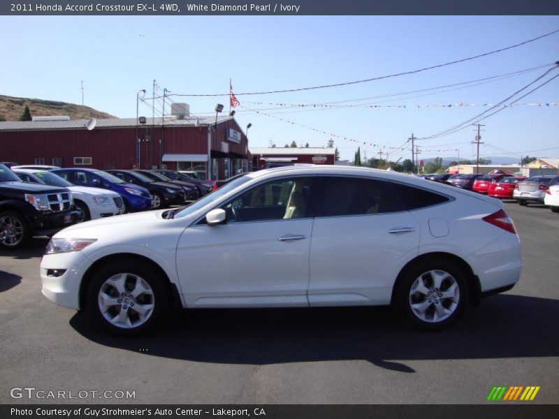 White Diamond Pearl / Ivory 2011 Honda Accord Crosstour EX-L 4WD