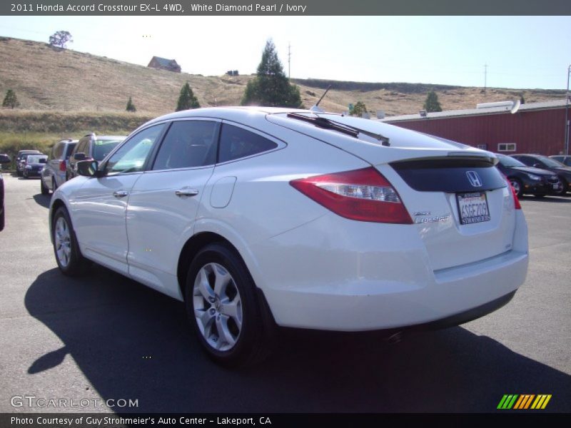 White Diamond Pearl / Ivory 2011 Honda Accord Crosstour EX-L 4WD