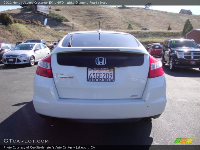 White Diamond Pearl / Ivory 2011 Honda Accord Crosstour EX-L 4WD