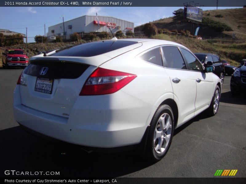 White Diamond Pearl / Ivory 2011 Honda Accord Crosstour EX-L 4WD