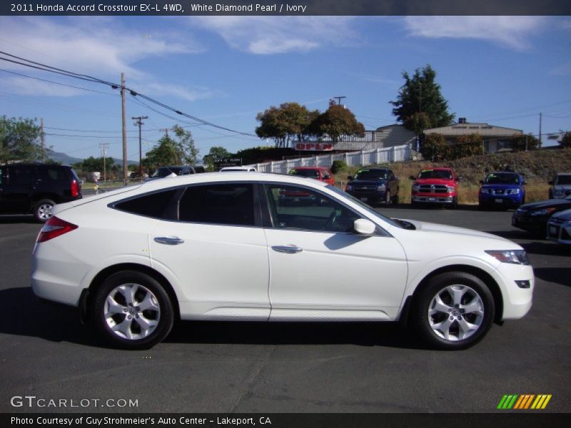 White Diamond Pearl / Ivory 2011 Honda Accord Crosstour EX-L 4WD