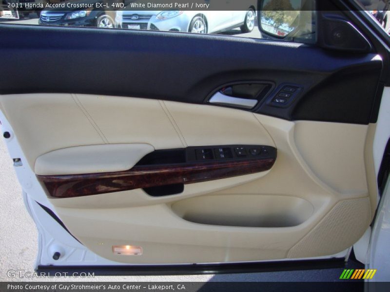 White Diamond Pearl / Ivory 2011 Honda Accord Crosstour EX-L 4WD