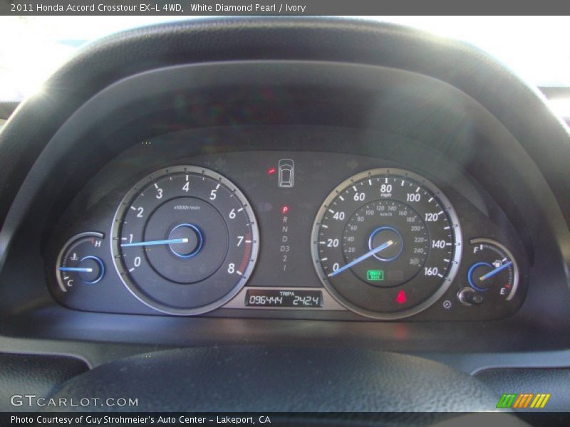 White Diamond Pearl / Ivory 2011 Honda Accord Crosstour EX-L 4WD