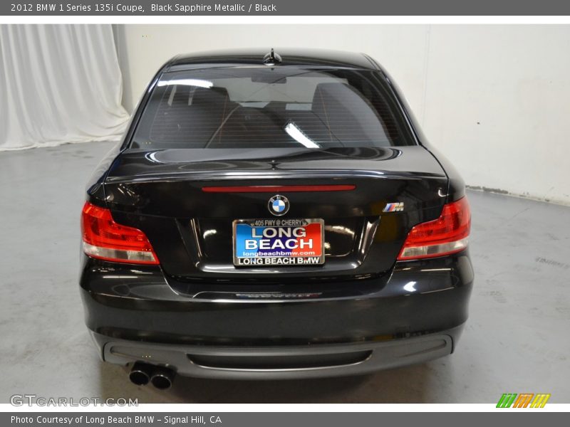 Black Sapphire Metallic / Black 2012 BMW 1 Series 135i Coupe